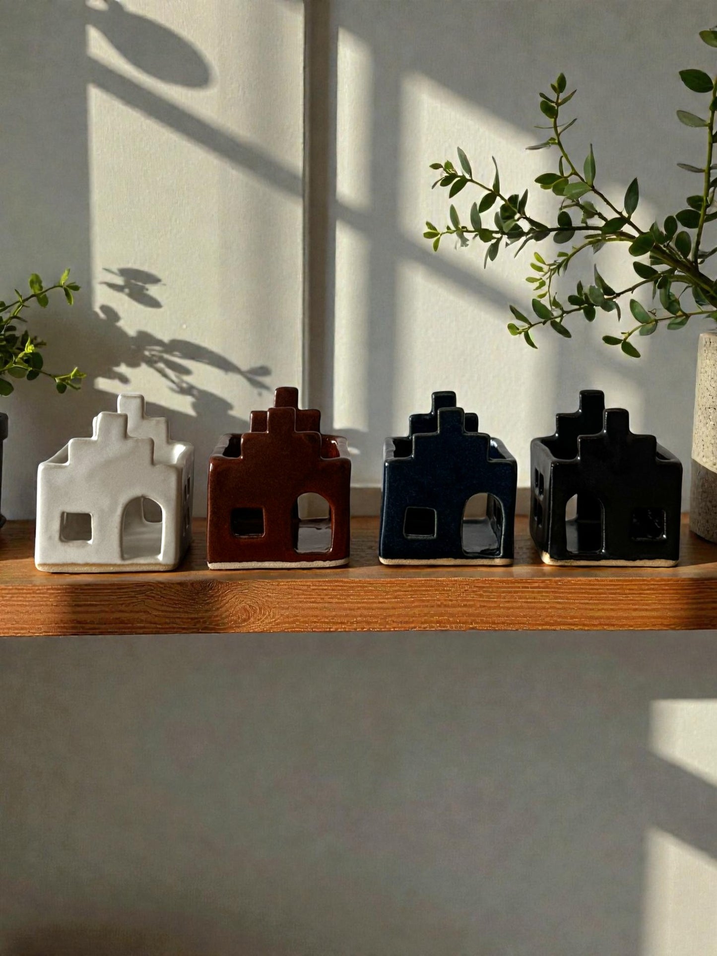 Theelichthouder huisje