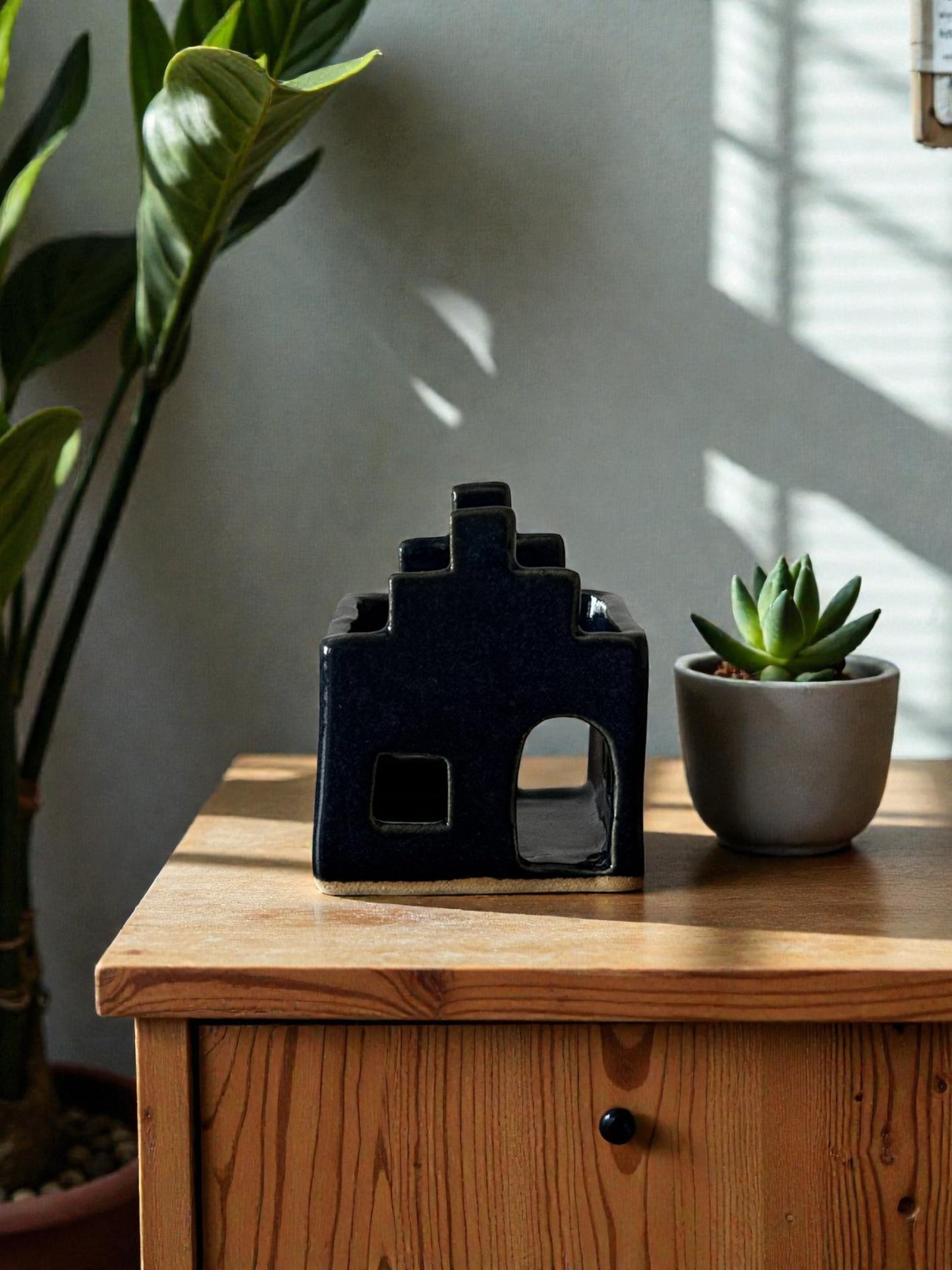 Theelichthouder huisje