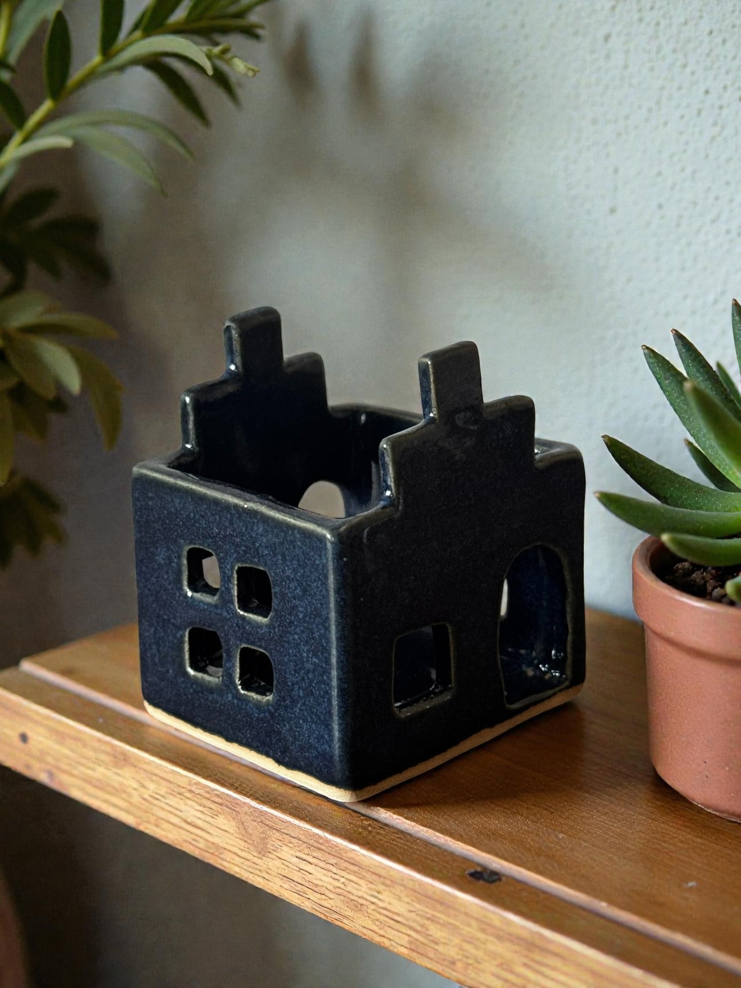 Theelichthouder huisje