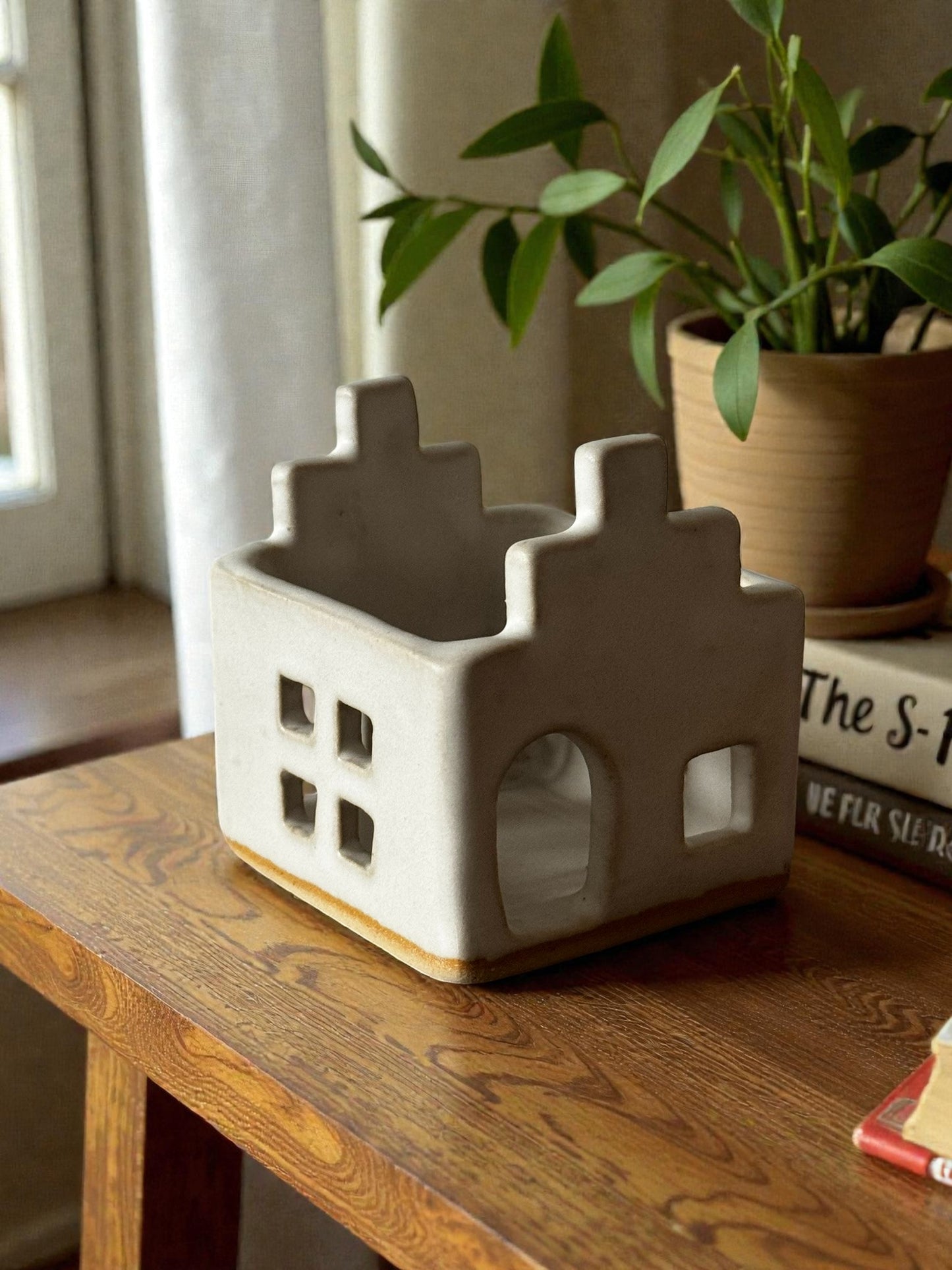 Theelichthouder huisje