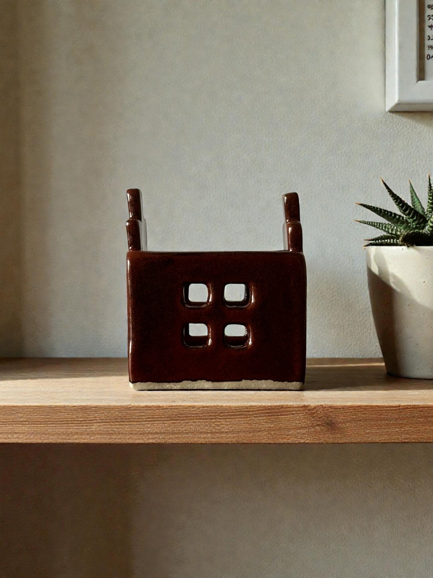 Theelichthouder huisje