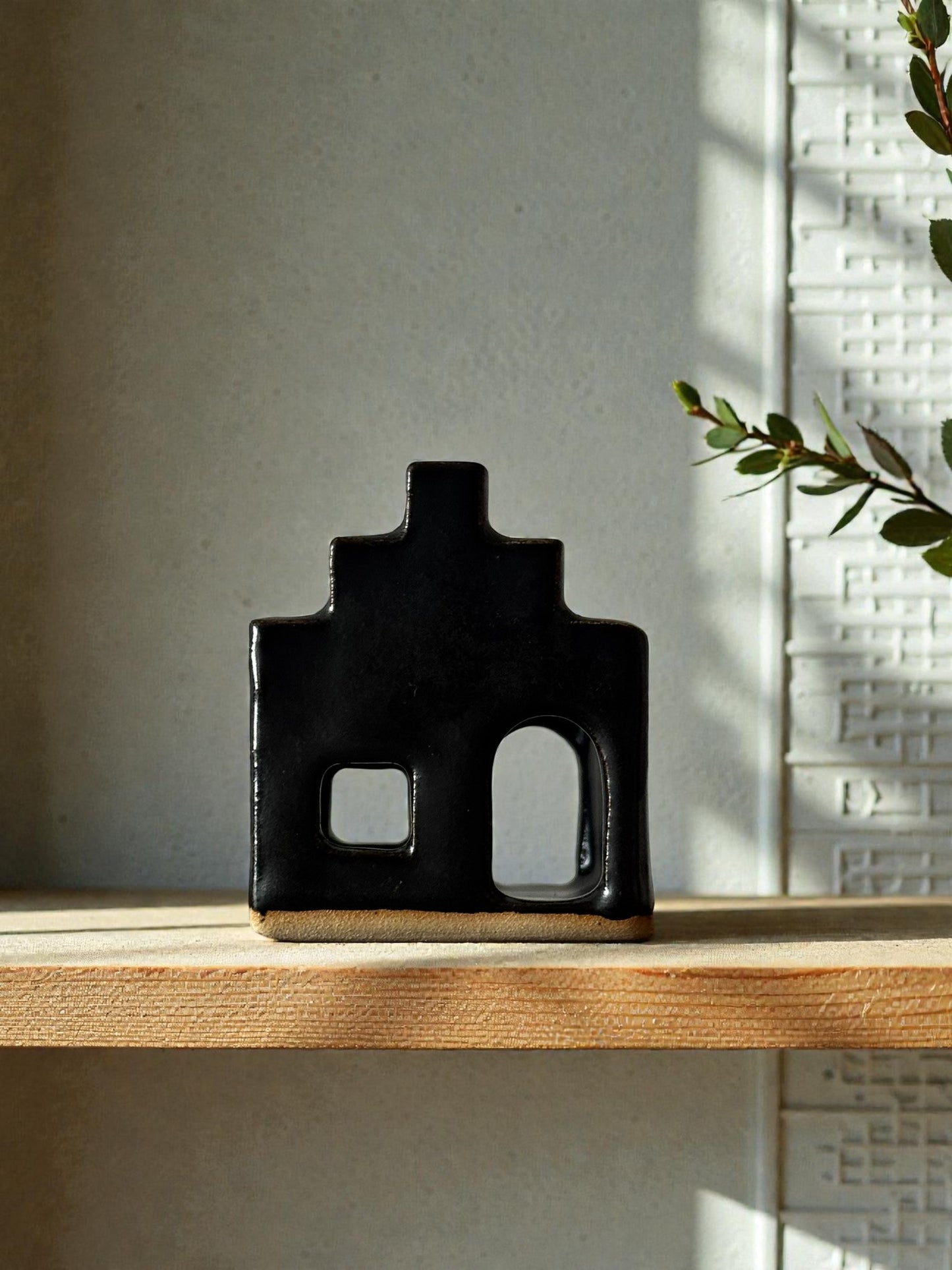 Theelichthouder huisje