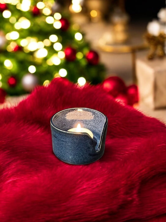 Theelichtpotje recht met uitsnijding